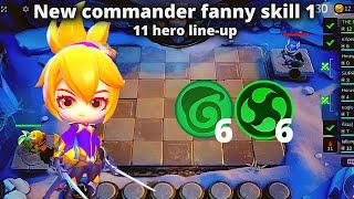 MAGIC CHESS NEW COMMANDER FANNY SKILL 1 FULL EXPLAIN TUTORIAL | MLBB MAGIC CHESS BEST SYNERGY COMBO