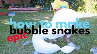 How to make EPIC Bubble Snakes!