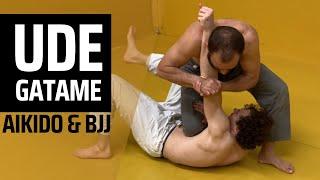 Ude Gatame Takedown To Knee On Belly Armlock! How To Do Tomiki Aikido In BJJ