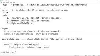 ADF   Creating Resource groups and storage accounts