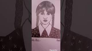 Drawing of Wednesday Adam