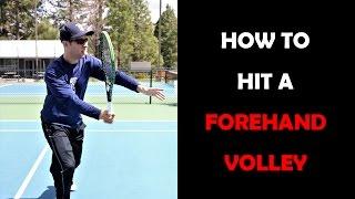 Tennis Lesson - Learn How To Hit A Forehand Volley