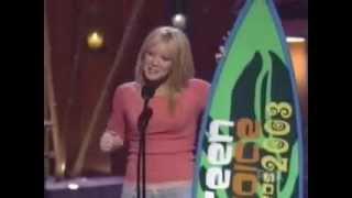 Hilary Duff Wins "Choice Breakout Movie Actress" At Teen Choice Awards 2003