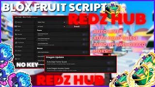 [ NEW] Redz Hub Script Blox Fruits (No Key) | Best Auto Farm, Auto Prehistoric Island (Mobile & PC)