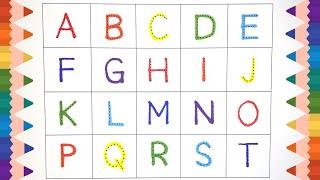 Writing Dotted Alphabet for Kids | ABC Writing | How to Read Alphabet | ABC Song | Learn Alphabet