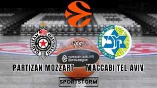 LIVE:  KK Partizan Mozzart Bet vs Maccabi Tel Aviv Live Scores - EuroLeague Round 19