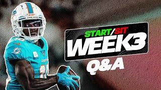 Week 3 Start/Sit Questions for Fantasy Football! (Waivers, Injuries + More)