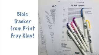 2019 Print Pray Slay Bible Experience Tracker