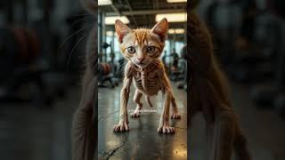 Never let anyone bring you down! #catsofyoutube #cats #ai #aiart #chubbyjr #workout