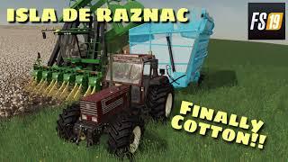 Finally Cotton!! | Isla De Raznac #10 | Farming Simulator 19