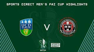 Sports Direct Men's FAI Cup Quarter-Final | UCD 0-4 Bohemians | Highlights