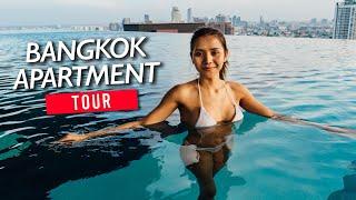 $700 Luxury Bangkok Apartment Tour (Cost of Living Thailand 2023 )