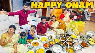 எங்க வீட்டு HAPPY ONAM !! 30 items Kerala Sadya Feast with Family | DAN JR VLOGS