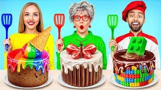 Me vs Grandma Cooking Challenge! Cake Decorating & Food Hacks by Turbo Team