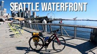 Seattle Waterfront Construction Bike Ride Tour w/ New Pier 62 + Ferry Terminal