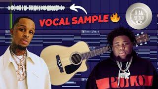 Making a Rod Wave Toosii VOCAL SAMPLE guitar melody that will go PLATINUM (Lil Tjay, Polo G)