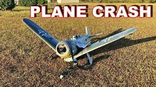 WORST RC PLANE CRASH EVER!! - FW190 BRUTALLY DESTROYED!!! - TheRcSaylors