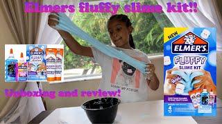 ELMER’S FLUFFY SLIME KIT REVIEW!! LAYLAH’S LAND FIRST UNBOXING 