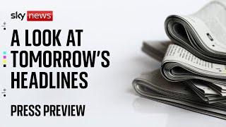  Sky News Press Preview | Tuesday 19 November