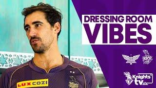 Dressing room vibes with Mitchell Starc & Chandrakant Pandit | #LSGvKKR | #KnightsTV | TATA IPL 2024