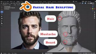 PART 2: How to Create Beard, Mustache, and Hair in Blender for 3D Printing?