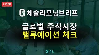 [체슬리모닝브리프] 글로벌 주식시장 밸류에이션. 2월고용지표. S&P500편출입. 코스트코/JD닷컴 실적. 전력기기 [25/03/10]