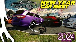 2024 NEW YEARS CAR MEET GOT TOO CRAZY! CAR PARKING MULTIPLAYER