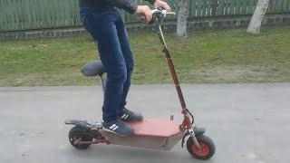 САМОДЕЛЬНЫЙ ЕЛЕКТРО САМОКАТ своими руками DIY electric scooter