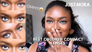 Just 4 Kira Try-on & Honest Review | Perfect Colored Contacts for Brown Skin + 20% off!