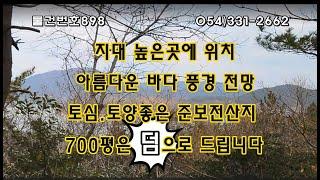 [물건번호898. 전남 고흥군 동일면 바다뷰 좋은 준보전산지 임야 매매 - 매물에서 약2km떨어진700평  2차선도로 근거리위치한 임야는 공짜로 드립니다]