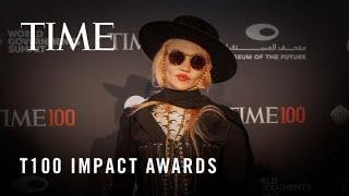 Grimes Accepts Her TIME100 Impact Award