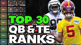 Top 30 QuarterBack & Tight End Dynasty Rankings