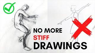 Stiff drawings? How to make drawings that are full of life