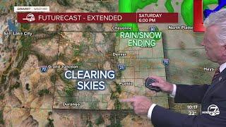 Denver7 Weather: Snow diminishes Saturday, melting begins Sunday