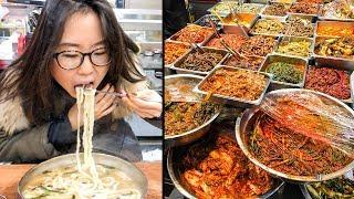 KOREAN STREET FOOD at Mangwon Market in Seoul