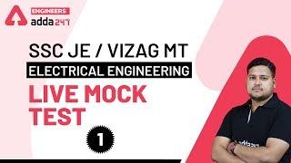 SSC JE | Vizag Steel MT | Live Mock Test (Set 1) | Electrical Engineering