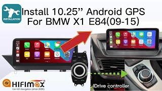 Installation BMW X1 E84 Android GPS Navigation | BMW X1 E84 Android screen Apple CarPlay retrofit!