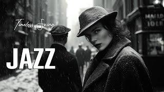 Timeless Swing Jazz ️ London’s Snowy Nights & Big Band Classics from the 1940s Era