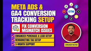 Setup Meta Pixel & GA4 Conversion Tracking via Google Tag Manager for service based website