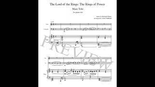 The Lord of the Rings: The Rings of Power for piano trio