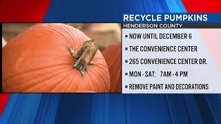 Henderson County residents asked to dump pumpkins at compost facility