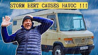 Mercedes Vario Camper Van Conversion STORM BERT Rips through the UK and Wreaks Havoc