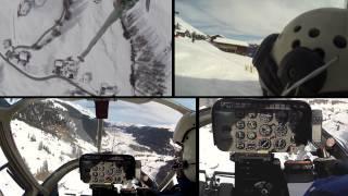 Helikopter-Service Triet AG: Unterlast Transport Stafelalp Davos 4 GoPro Kameras Multicam