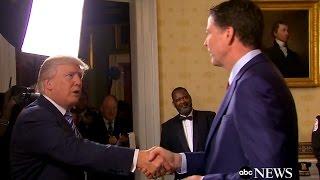 Trump Greets FBI Director James Comey at White House