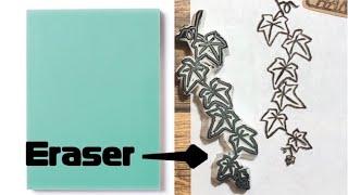 Making Eraser Stamps for My Etsy Shop ｜DIY Eraser Stamp