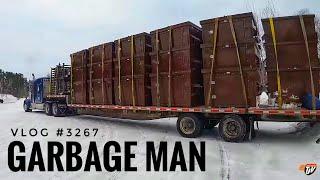 GARBAGE MAN | My Trucking Life | Vlog #3267