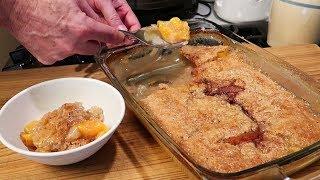 Super Easy Peach Cobbler