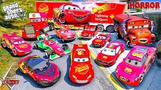 GTA 5 -  Stealing MCQUEEN Cars with Franklin! (Real Life Bikes #01)