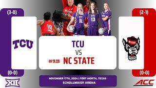 TCU vs No. 13 NC State | NCAA Women's Basketball | 11.17.24