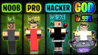 KRUNKER MOVEMENT NOOB VS PRO VS HACKER VS GOD